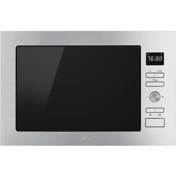 Smeg Cucina Built In Microwave & Grill For Tall Housing Stainless Steel -  FMI425X