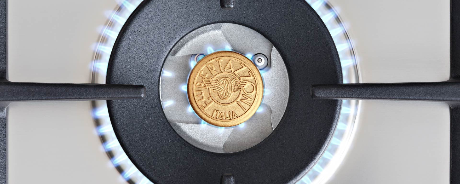 Bertazzoni Professional 90 cm Gas hob with central dual wok