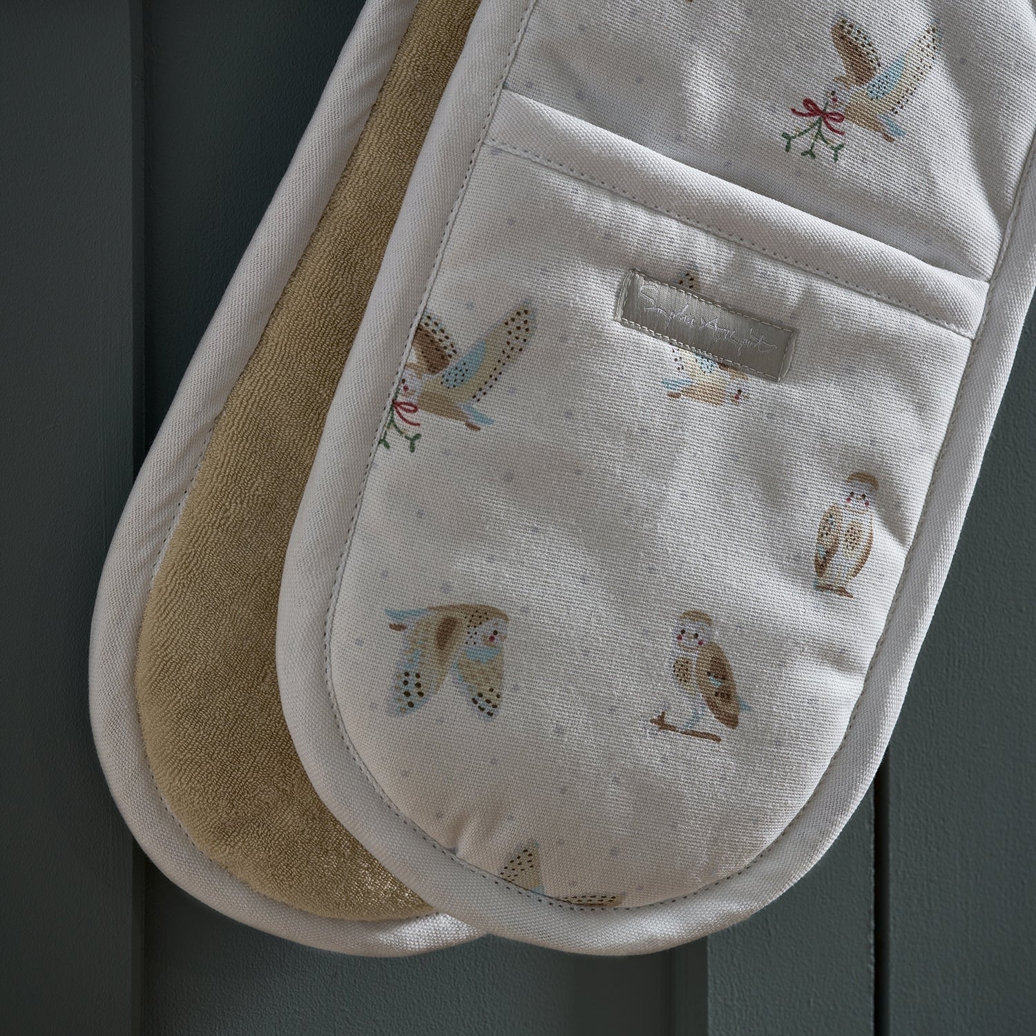 Sophie Allport Snowy Owls Double Oven Glove