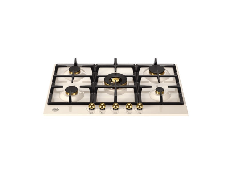 Bertazzoni 75 cm Gas hob with central wok Heritage Series