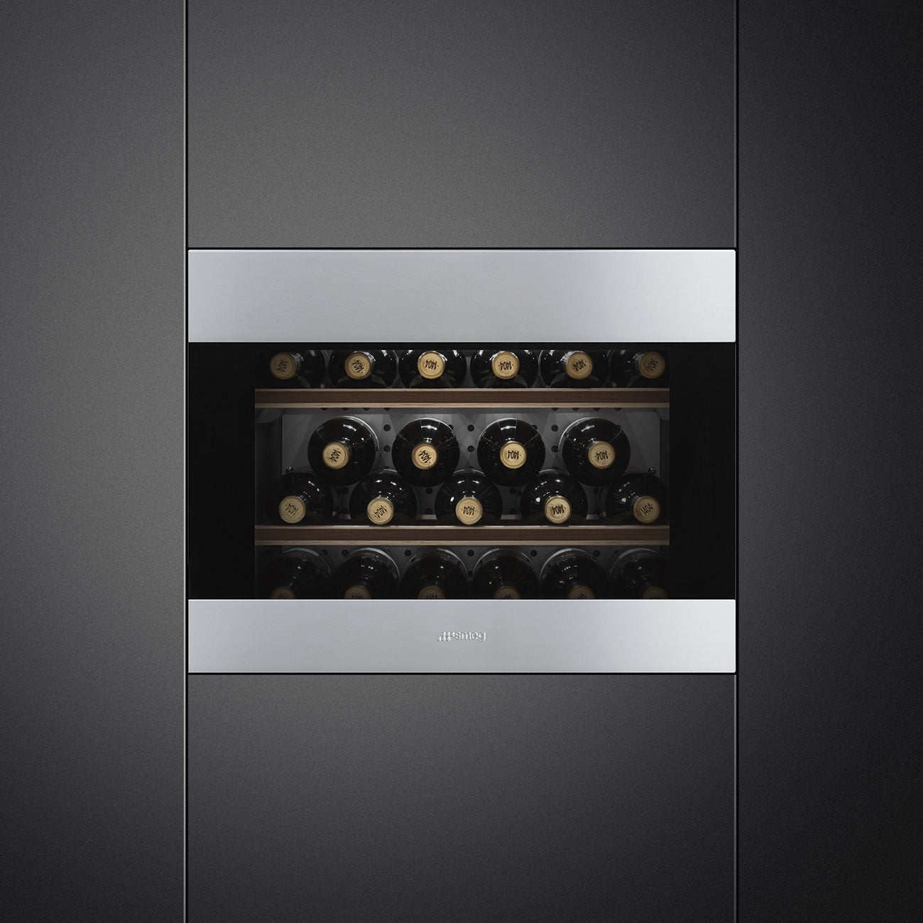 Smeg Classic Built-In Wine Cooler Stainless Steel - CVI321X3