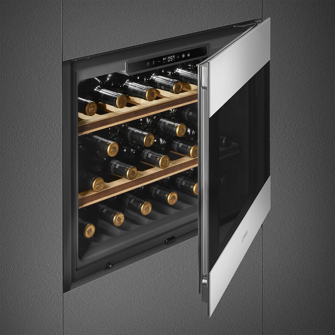 Smeg Classic Built-In Wine Cooler Stainless Steel - CVI321X3