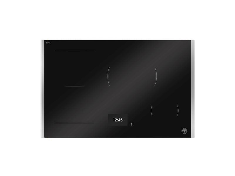 Bertazzoni Modern 78 cm Induction Hob with Metal Frame, 4 cooking zones, TFT display