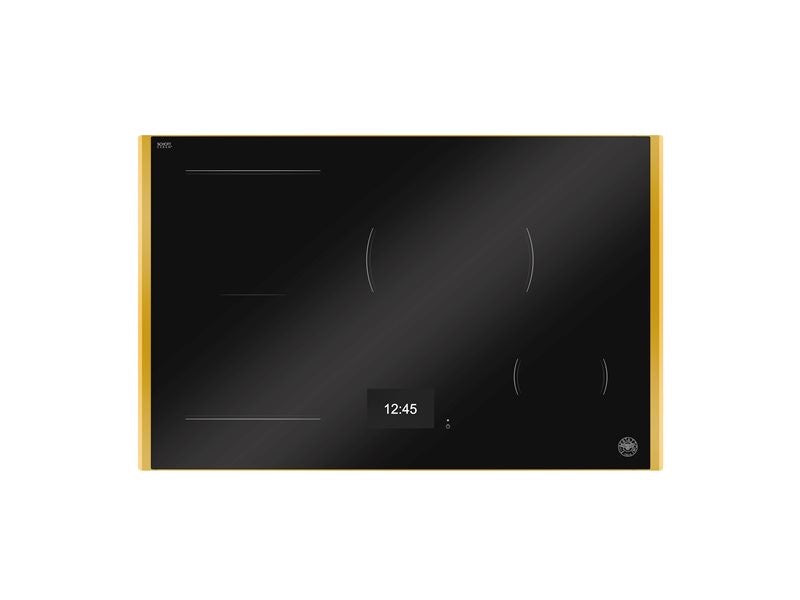 Bertazzoni Modern 78 cm Induction Hob with Metal Frame, 4 cooking zones, TFT display