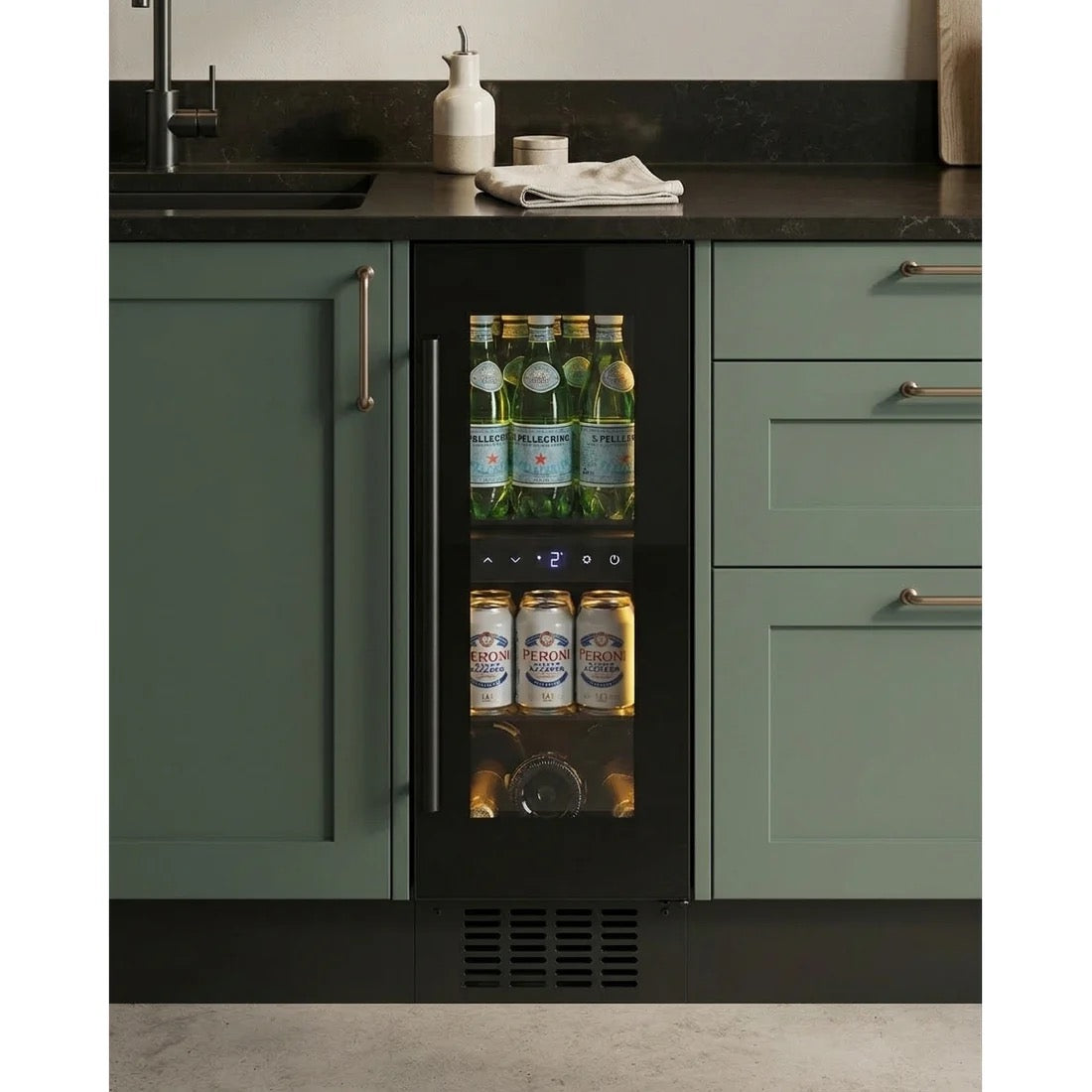 CELLA - 300mm - Undercounter Drinks Fridge - Single Zone - BV18-BH