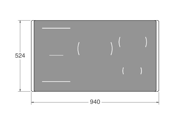 Bertazzoni Modern 90 cm Induction Hob with Metal Frame, 5 cooking zones, hidden white LED slider