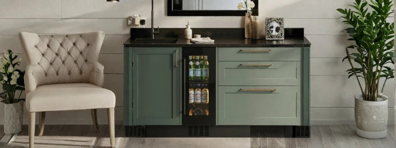 CELLA - 300mm - Undercounter Drinks Fridge - Single Zone - BV18-BH