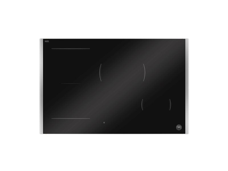 Bertazzoni Modern 78 cm Induction Hob with Metal Frame, 4 cooking zones, hidden white LED slider