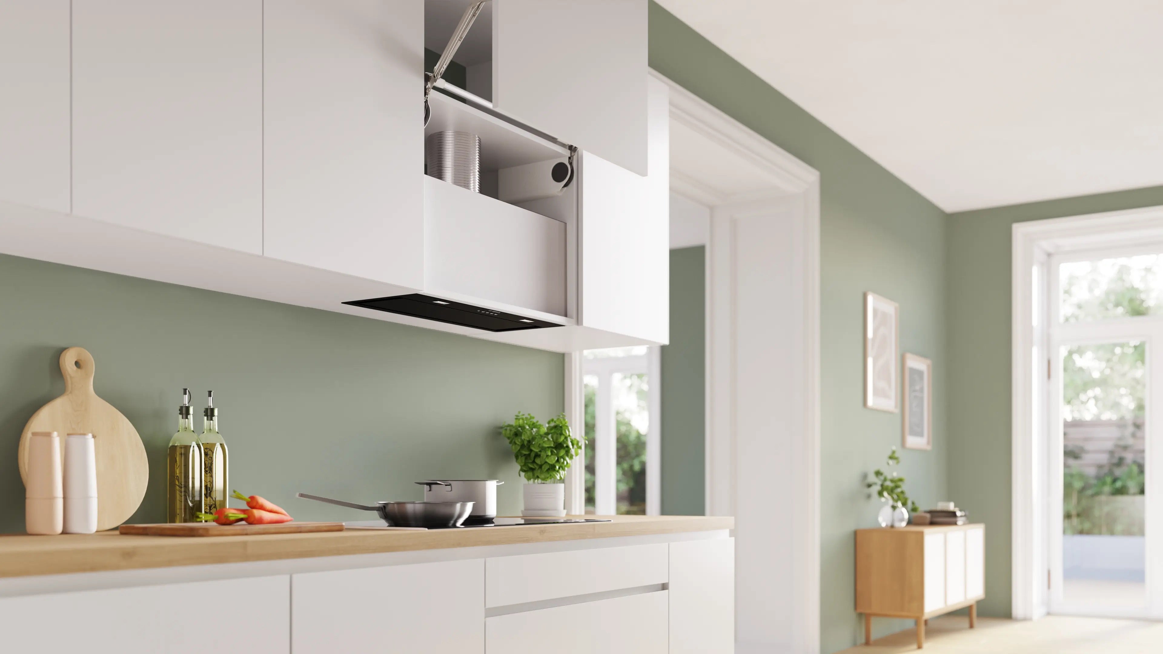 Bosch Series 6 Canopy cooker hood 70 cm Black - DLN77AC60B