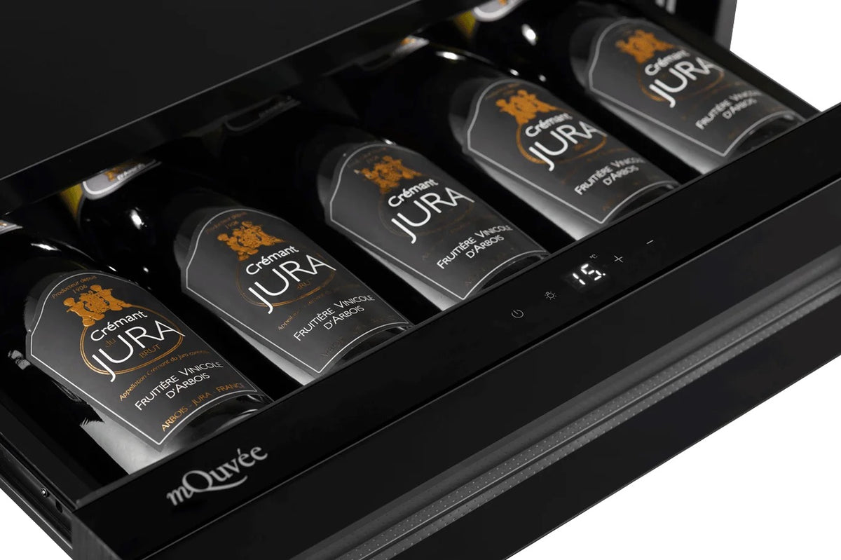 MQuvee Integrated Wine Fridge - WineKeeper Exclusive 5S Push-Pull