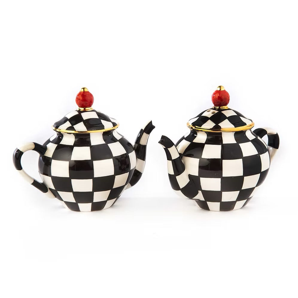 Mackenzie-Childs Teapot Salt & Pepper Set