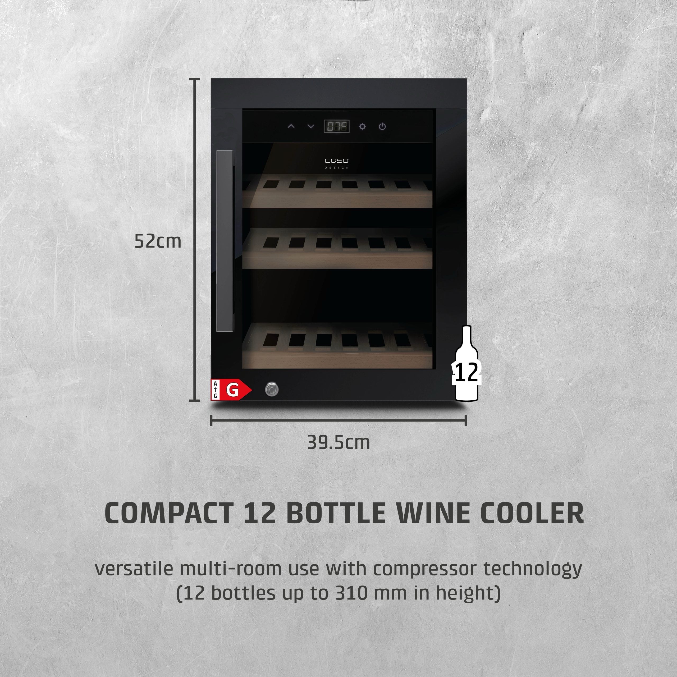 CASO Design WineExclusive 12 Black