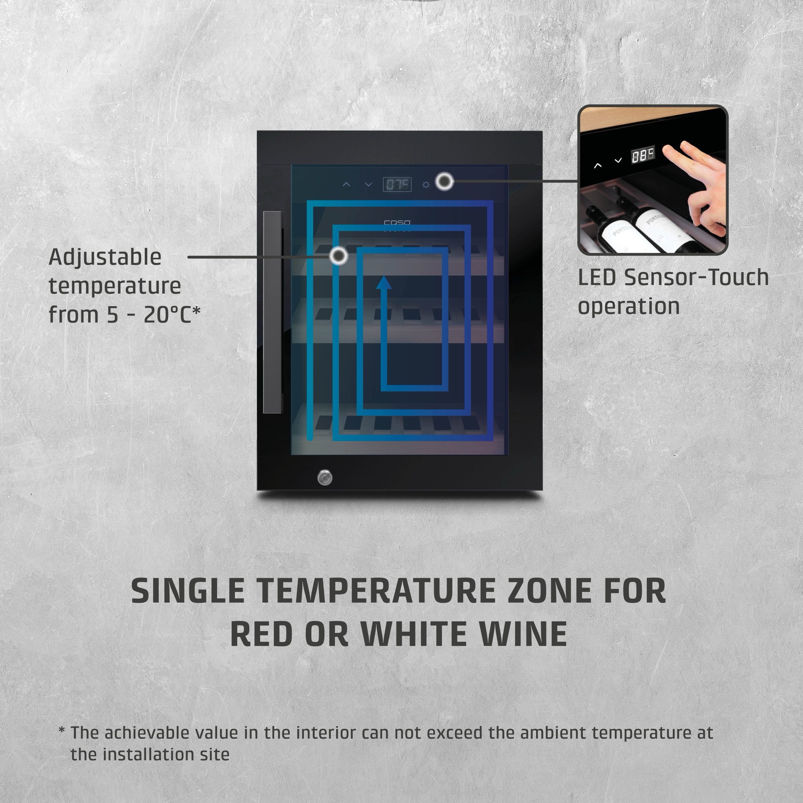 CASO Design WineExclusive 12 Black