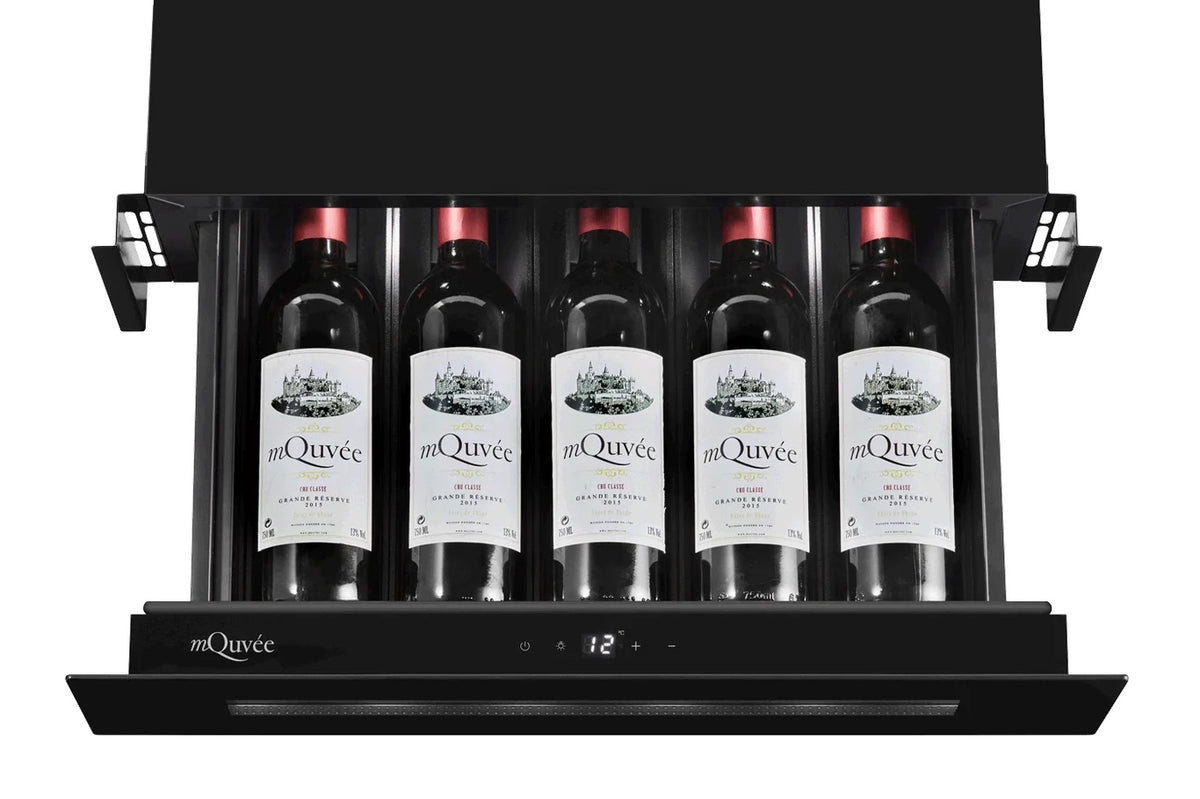 MQuvee Integrated Wine Fridge - WineKeeper Exclusive 5S Push-Pull