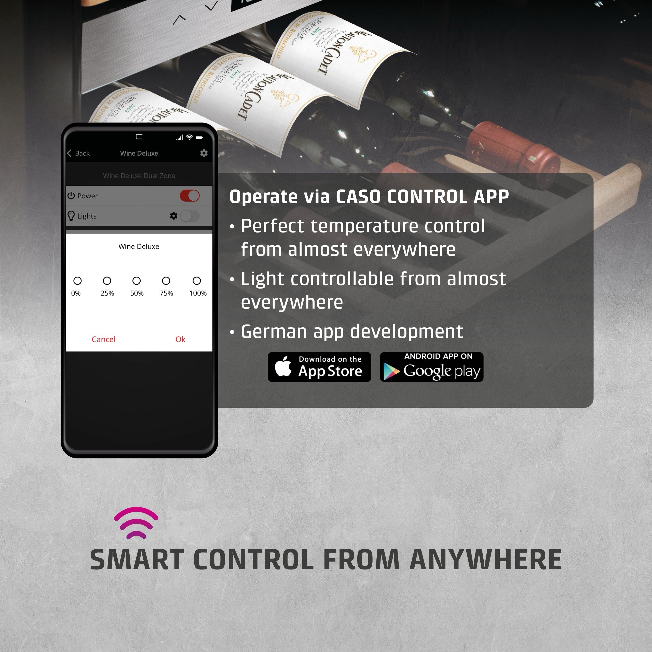 CASO Design WineExclusive 38 Smart Black