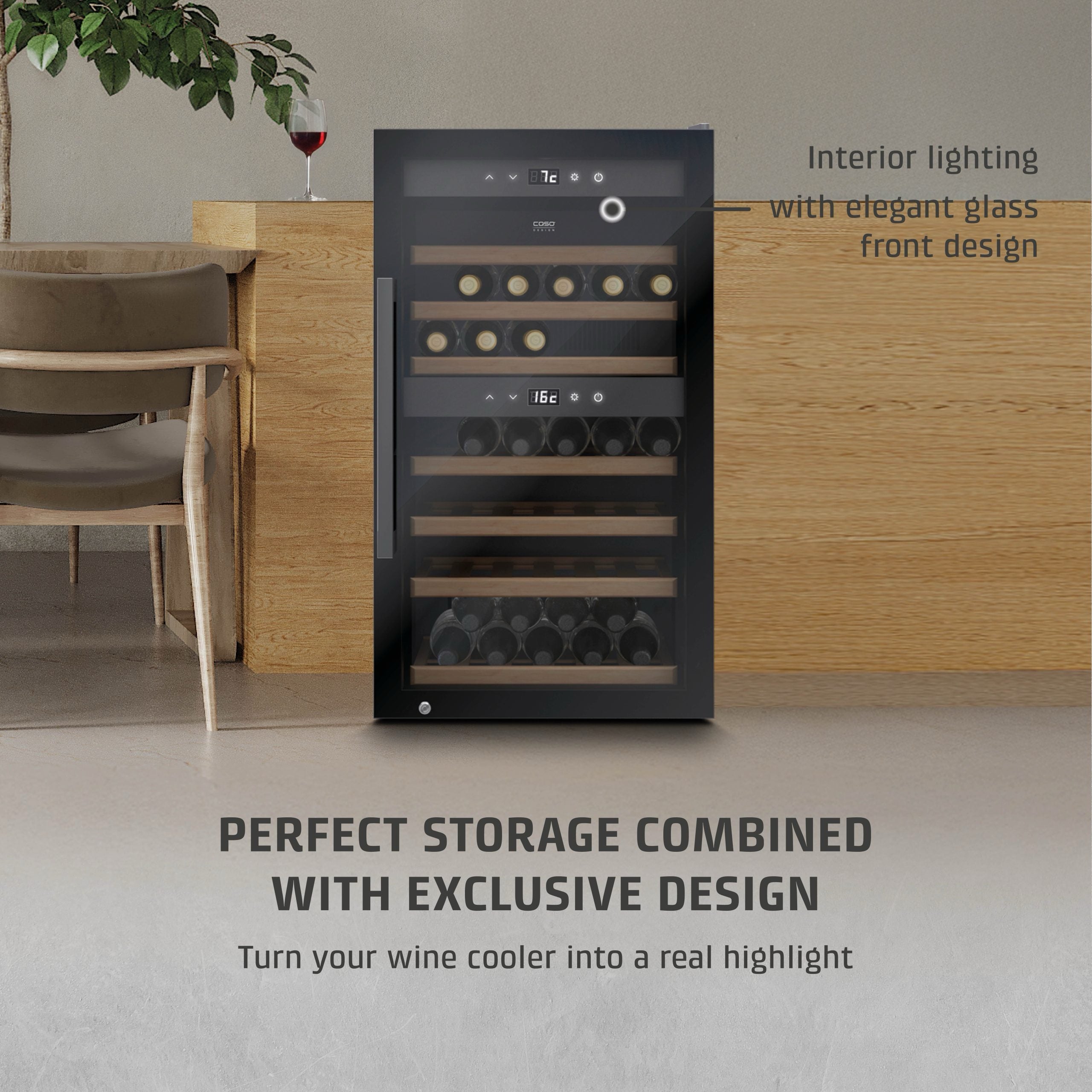 CASO Design WineExclusive 66 Smart Black