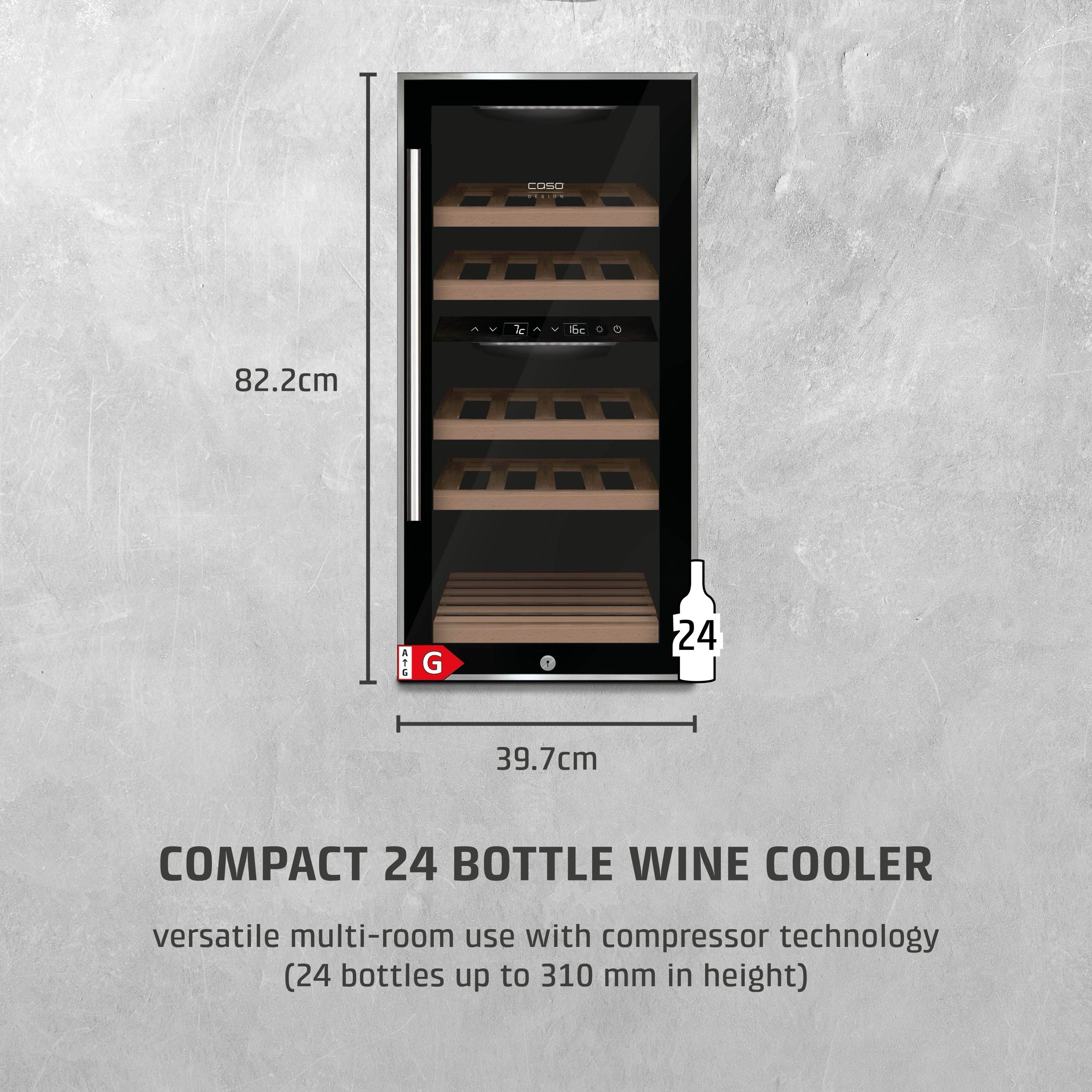 CASO Design WineComfort 24 Black