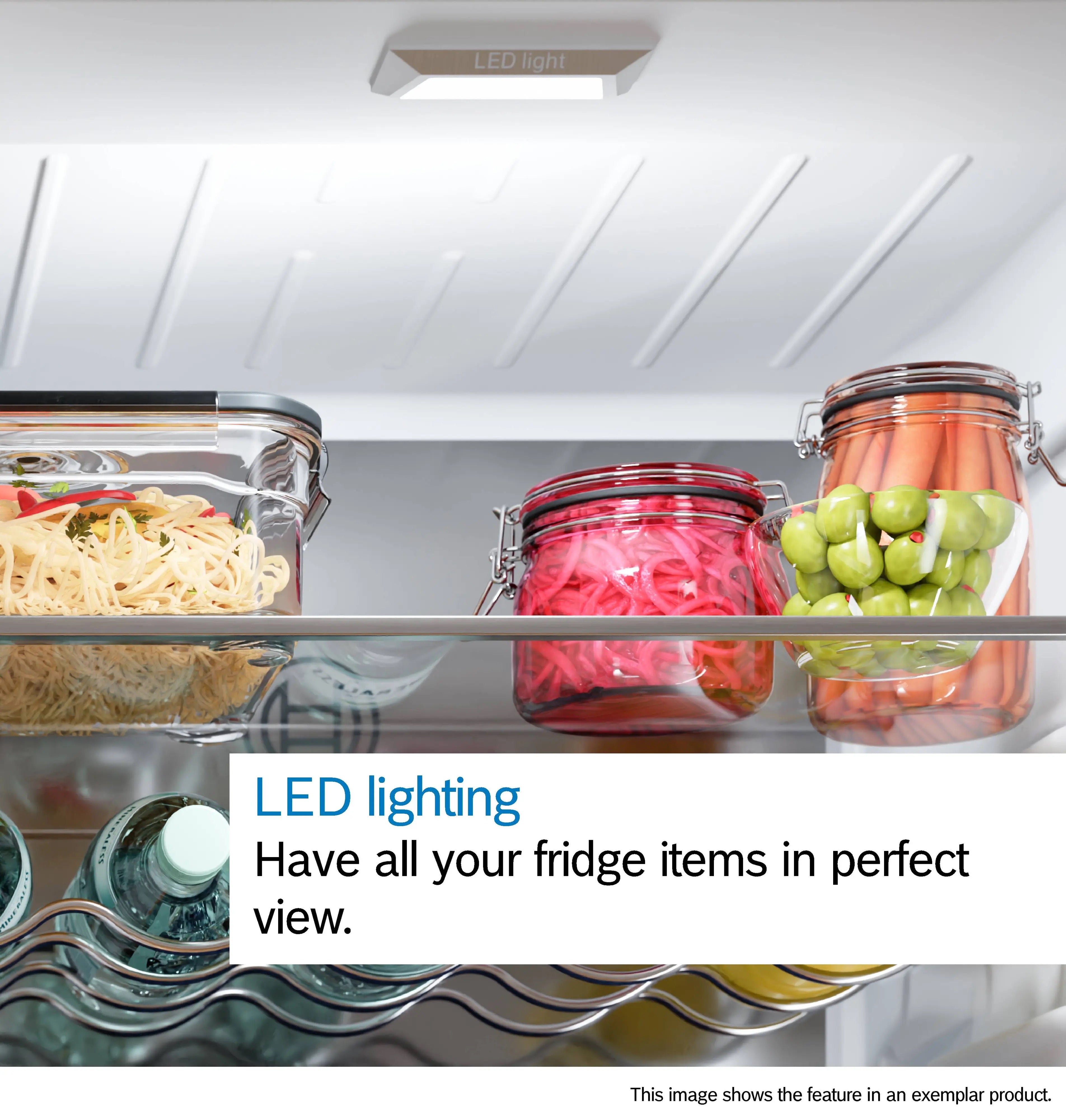 Bosch Series 2 Built-in fridge-freezer with freezer at bottom 177.2 x 54.1 cm - KIN86NFE0G