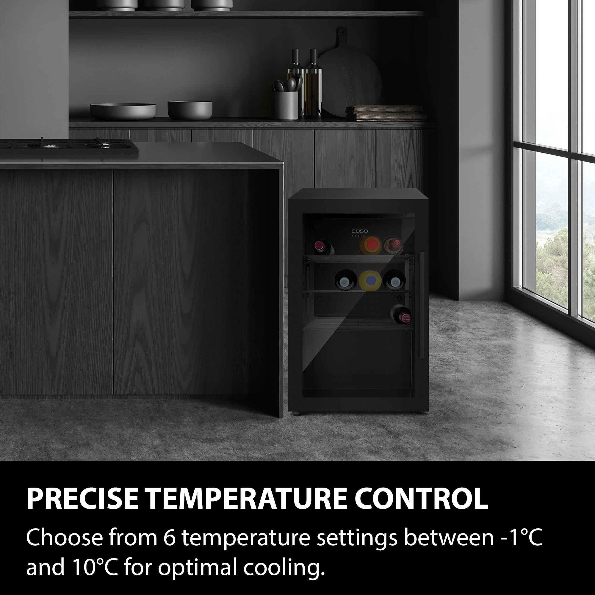 CASO Design Indoor & Outdoor Drinks Cooler Black S-R