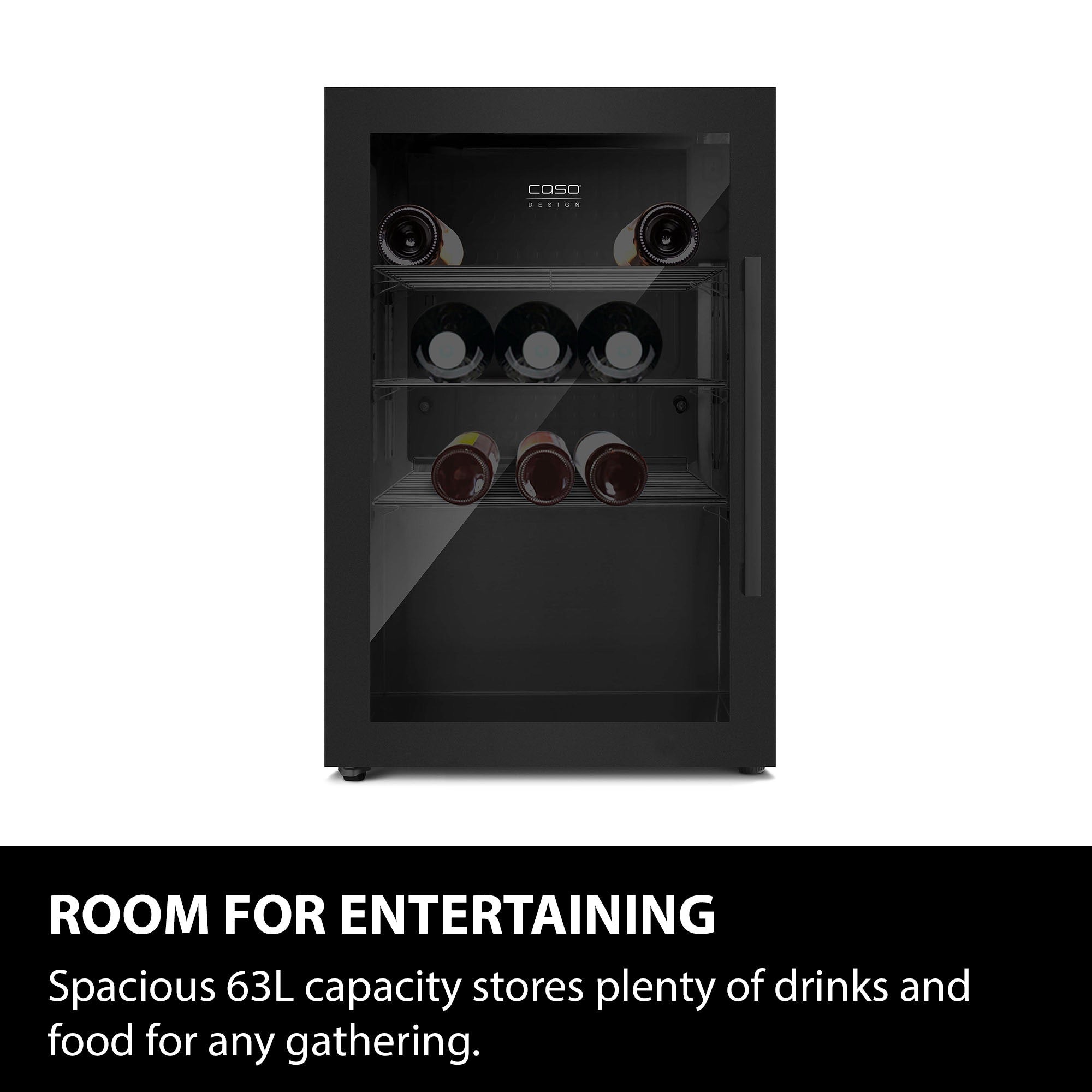 CASO Design Indoor & Outdoor Drinks Cooler Black S-R