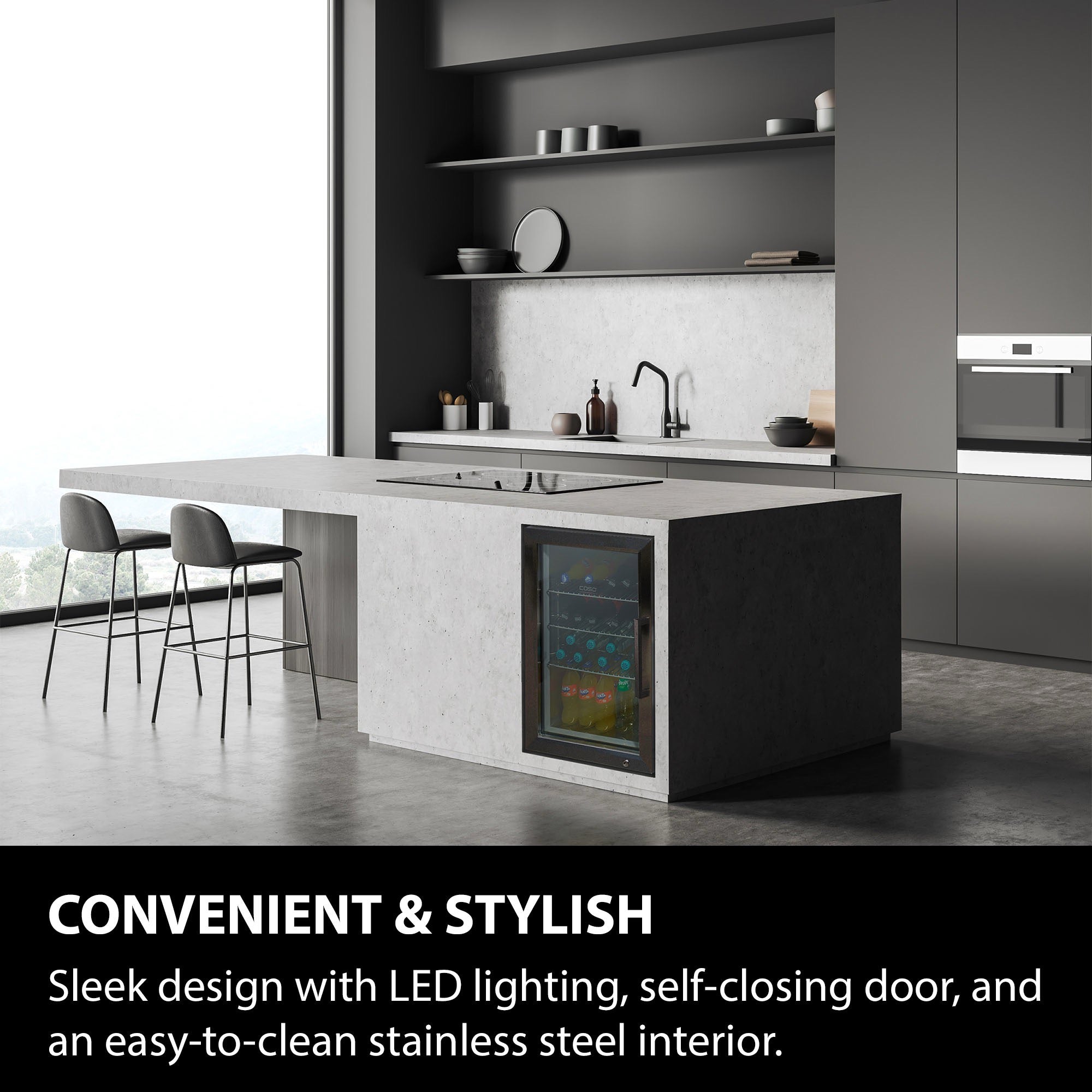 CASO Design Indoor & Outdoor Drinks Cooler Black S-R