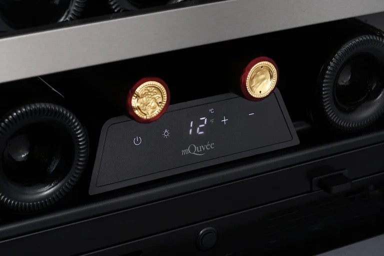 MQuvee Integrated Wine Fridge - WineKeeper Exclusive 23S Push-Pull