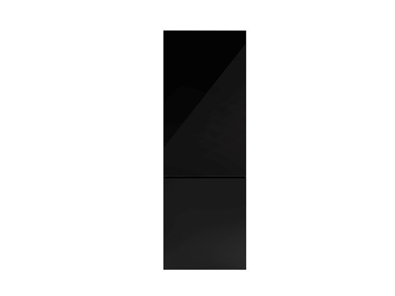 Bertazzoni Modern 70 cm freestanding bottom mount refrigerator, black glass