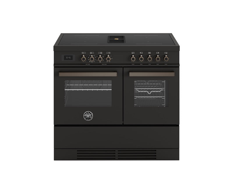 Bertazzoni 100 cm Air-Tec cooker with induction top and integrated hood