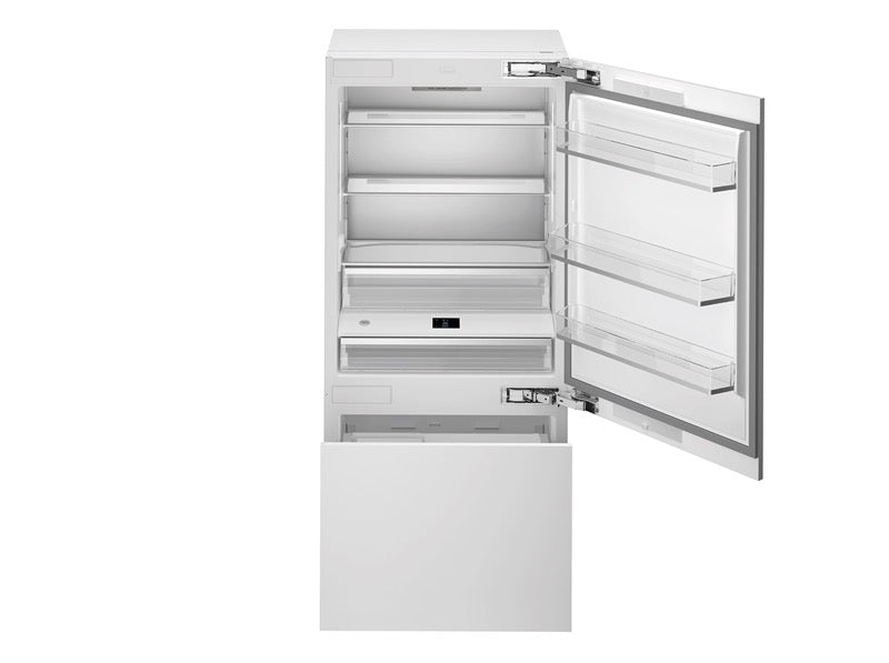 Bertazzoni 90cm built-in bottom mount refrigerator with ice maker and water dispenser
