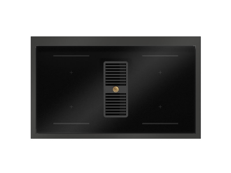 Bertazzoni 100 cm Air-Tec cooker with induction top and integrated hood