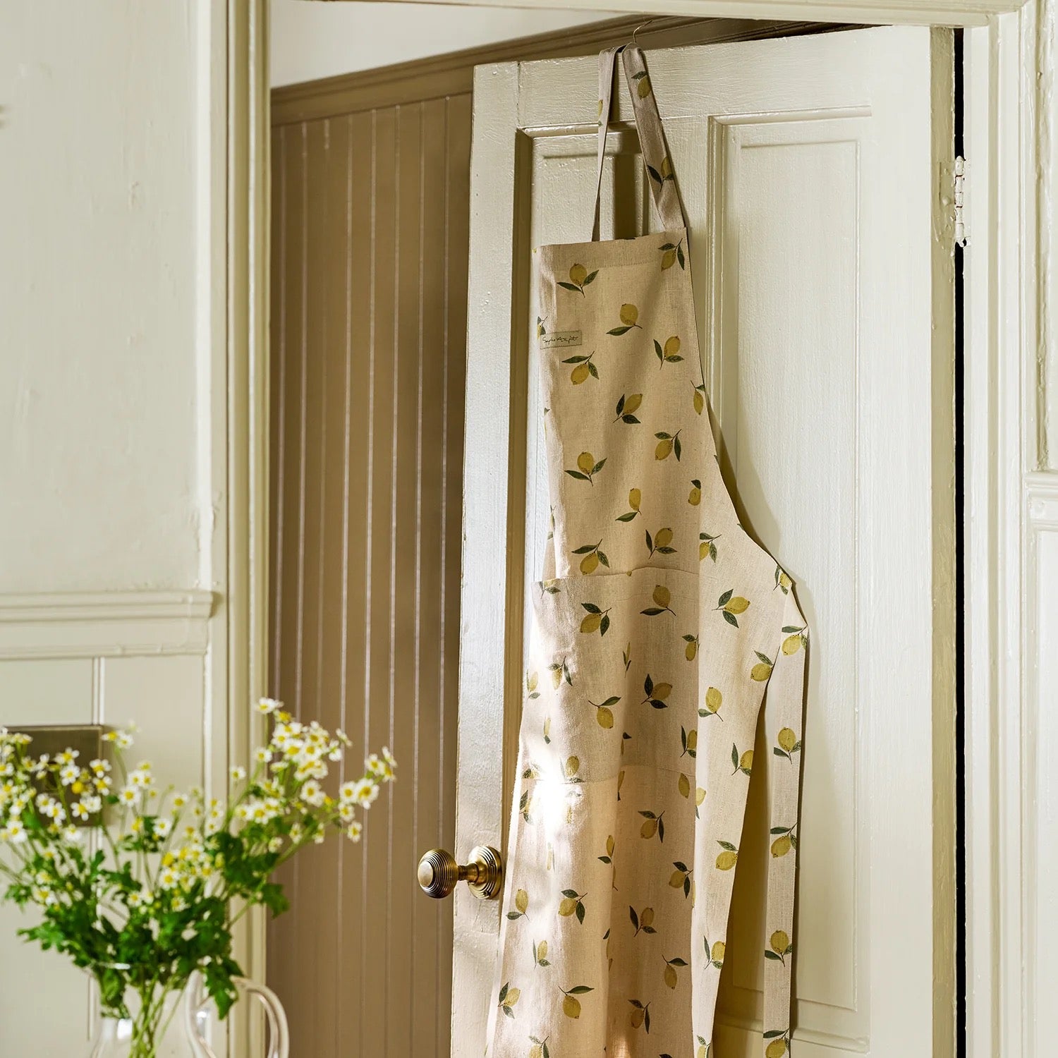 Sophie Allport Lemons Linen Apron