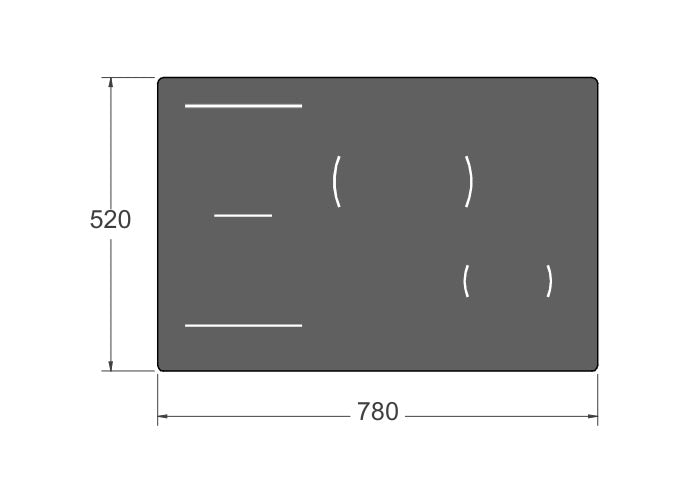 Bertazzoni Modern Series 78cm Induction Hob
