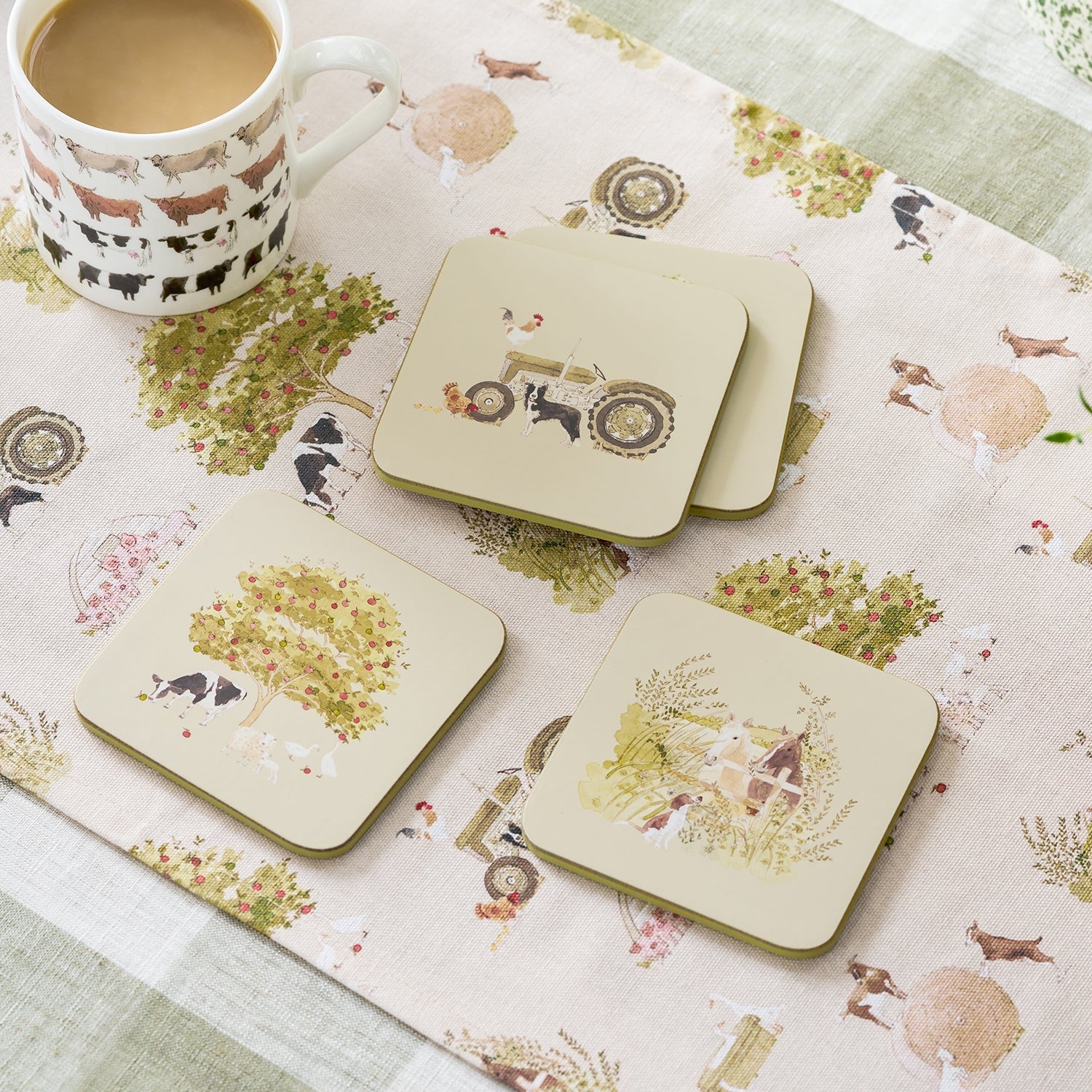 Sophie Allport Farm Friends Coasters (Set of 4)