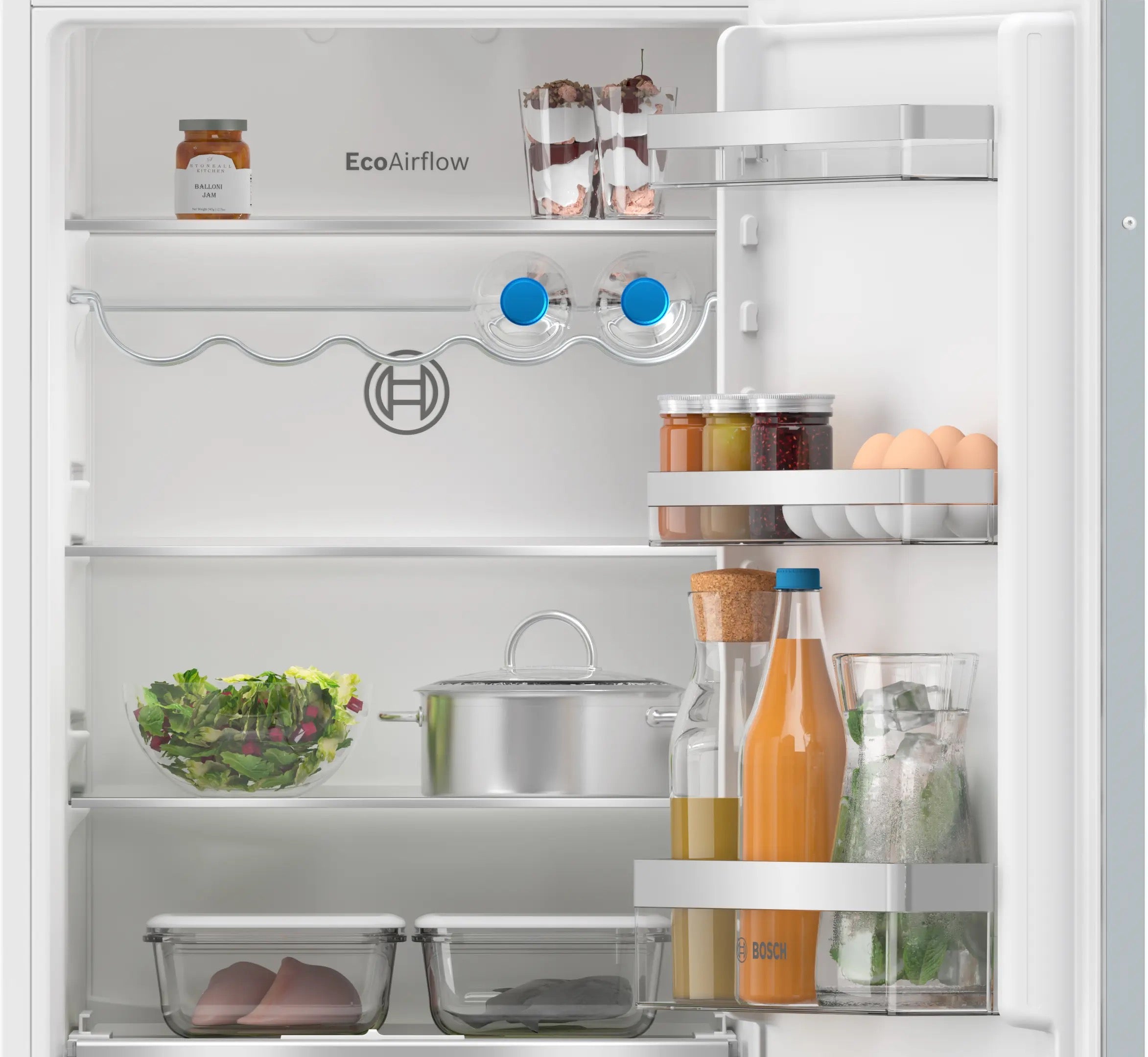 Bosch Series 4 Built-in fridge-freezer with freezer at bottom 177.2 x 54.1 cm - KIV86VSE0G