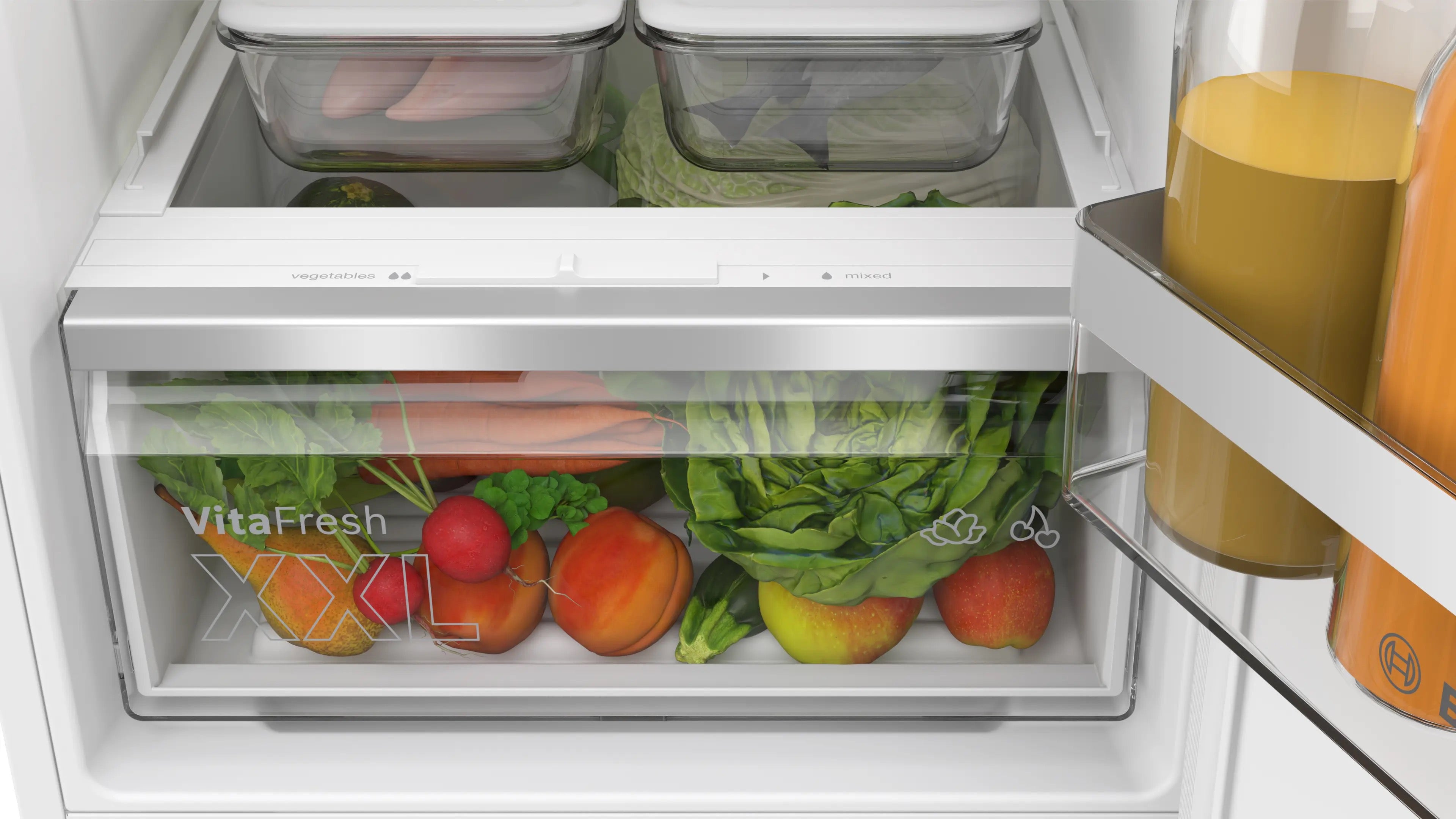 Bosch Series 4 Built-in fridge-freezer with freezer at bottom 177.2 x 54.1 cm - KIV86VSE0G