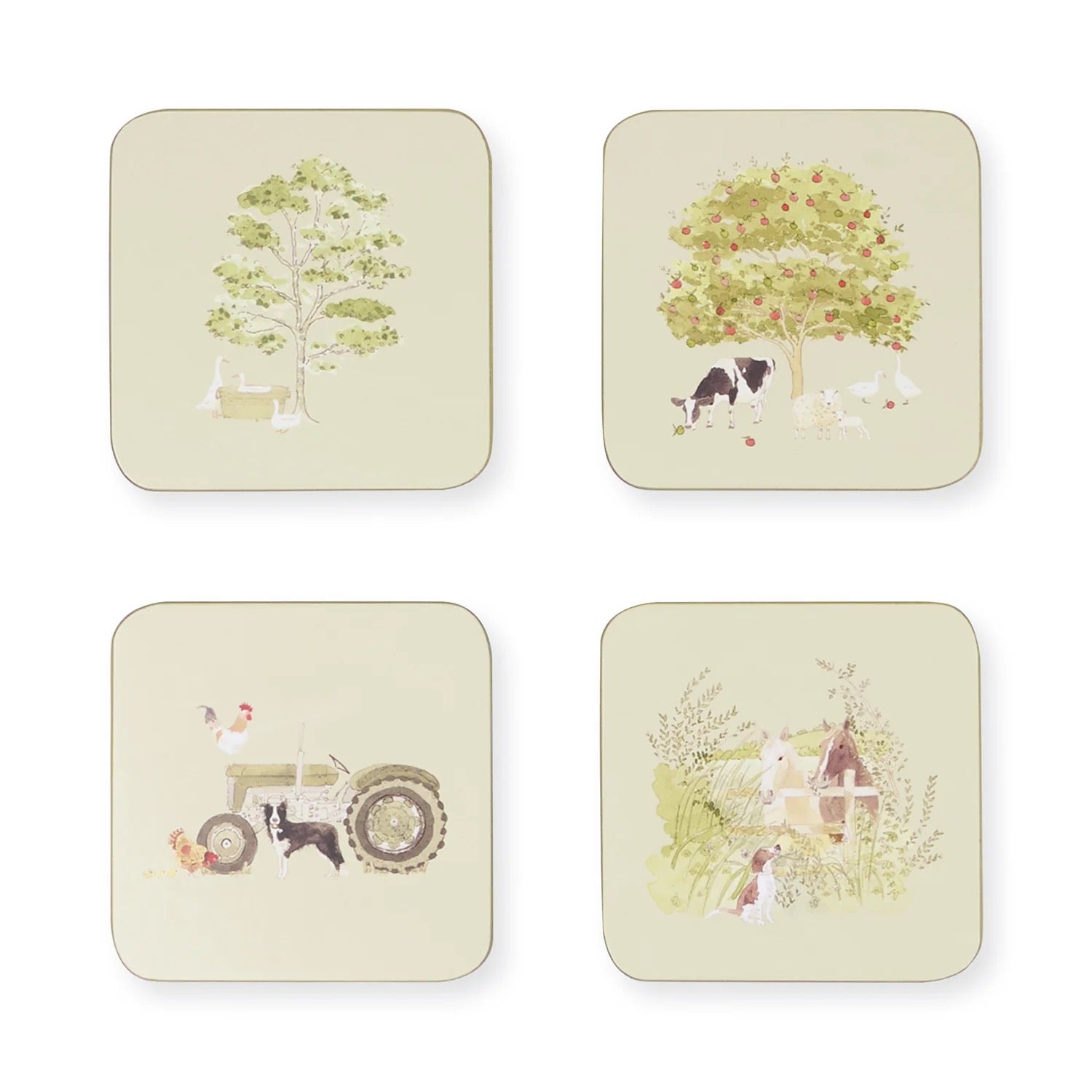 Sophie Allport Farm Friends Coasters (Set of 4)