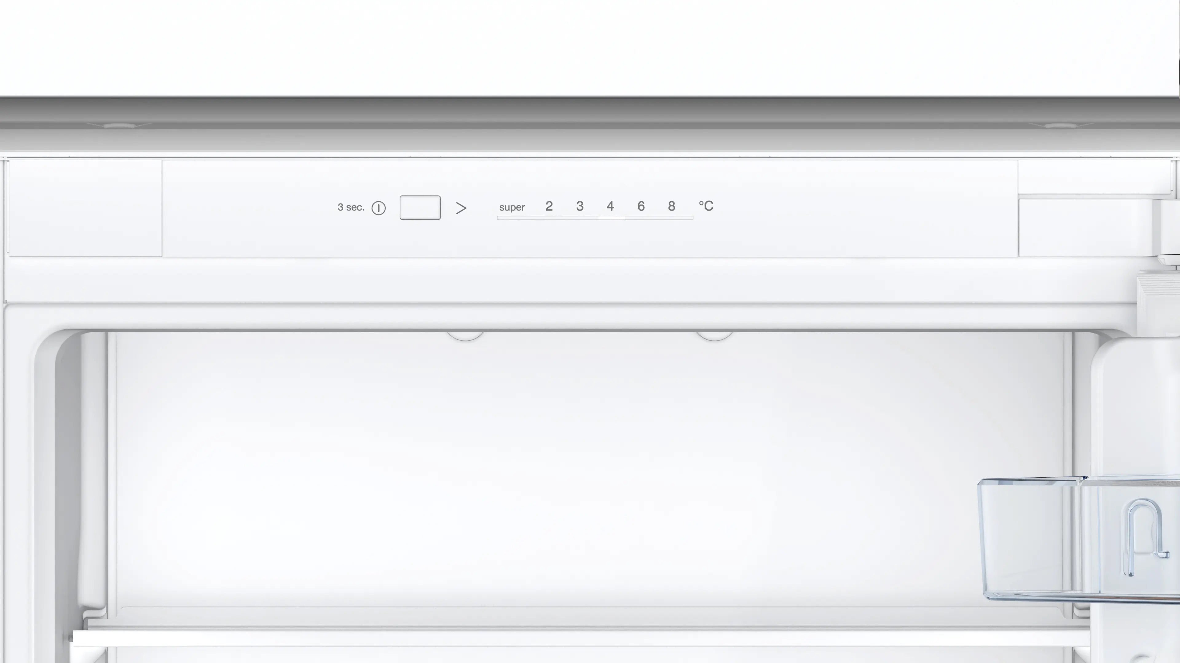 Bosch Series 2 Built-in fridge-freezer with freezer at bottom 177.2 x 54.1 cm - KIV87NSE0G