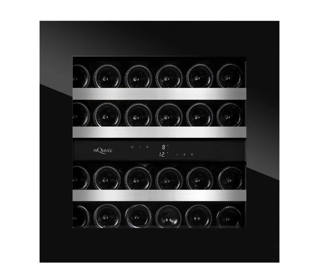 MQuvee Integrated Wine Fridge - WineKeeper Exclusive 25D Push-Pull