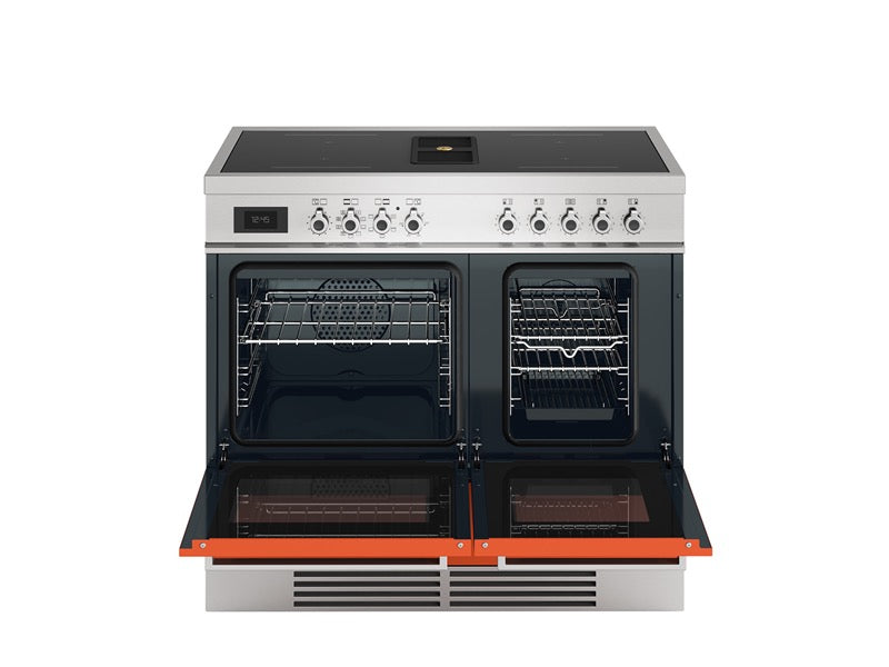 Bertazzoni 100 cm Air-Tec cooker with induction top and integrated hood