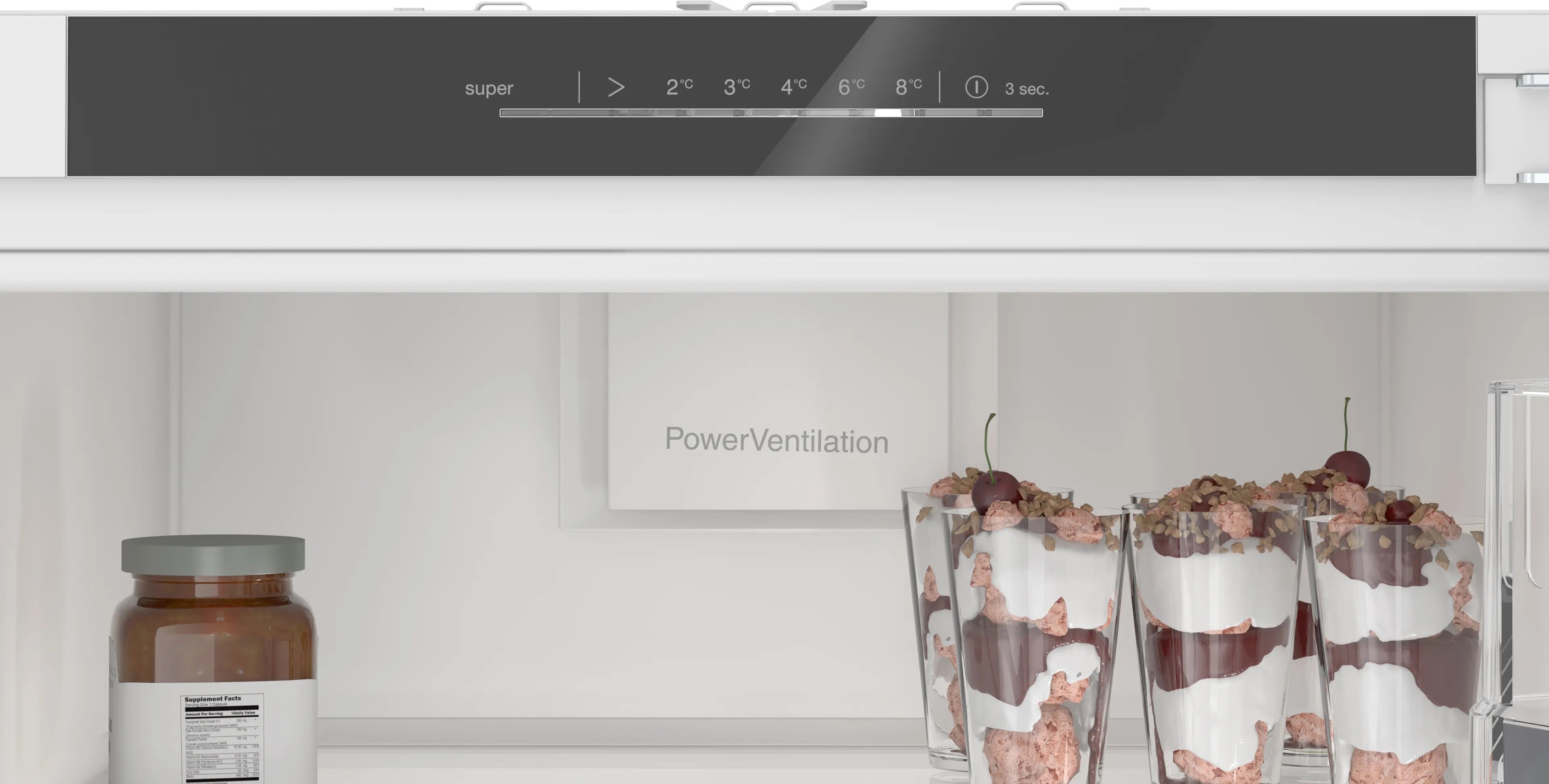 Bosch Series 6 Built-in fridge 177.2 x 55.8 cm soft close - KIR81ADD0G
