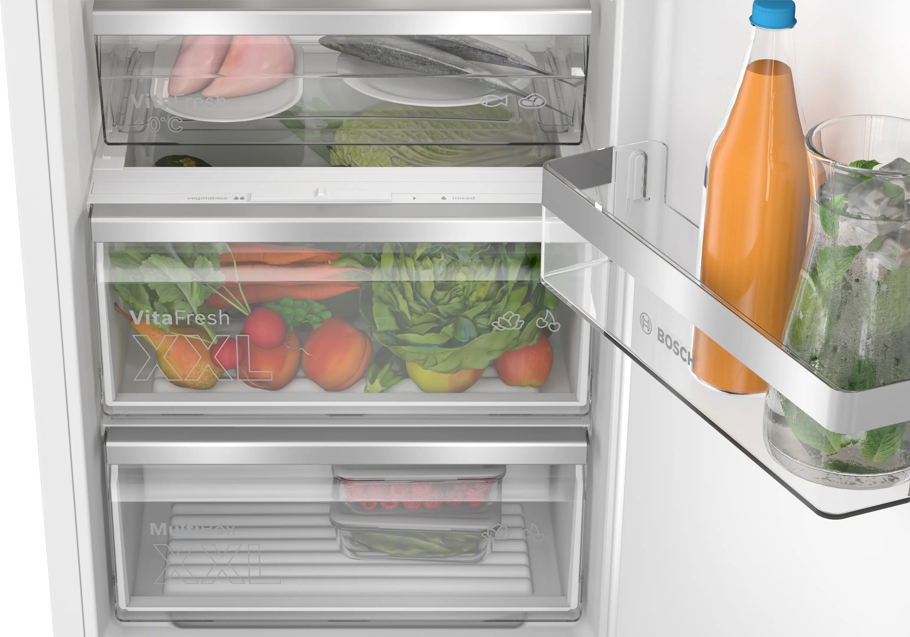Bosch Series 6 Built-in fridge 177.2 x 55.8 cm soft close - KIR81ADD0G