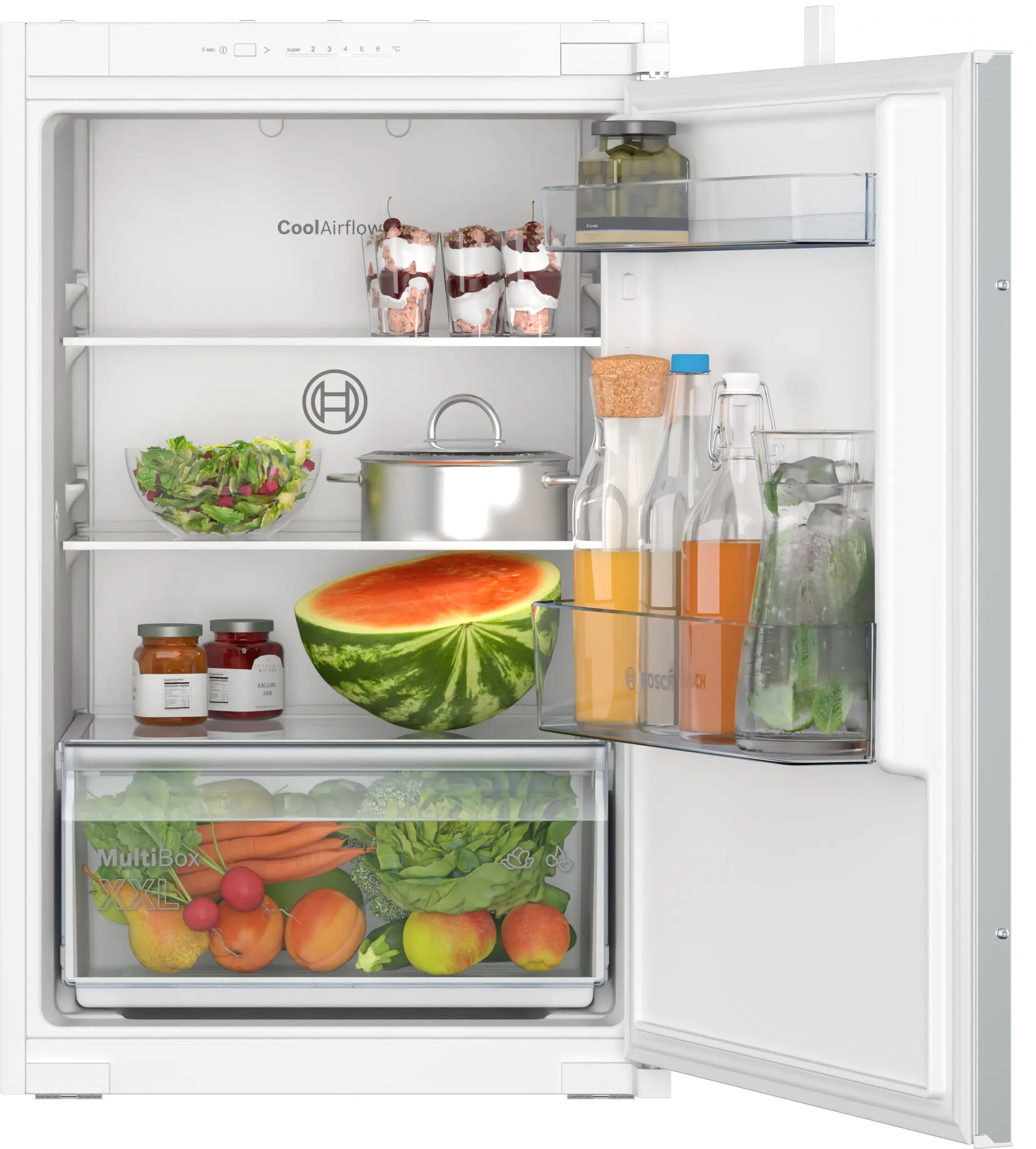 Bosch Series 2 Built-in fridge 87.4 x 54.1 cm sliding hinge - KIR21NSE0