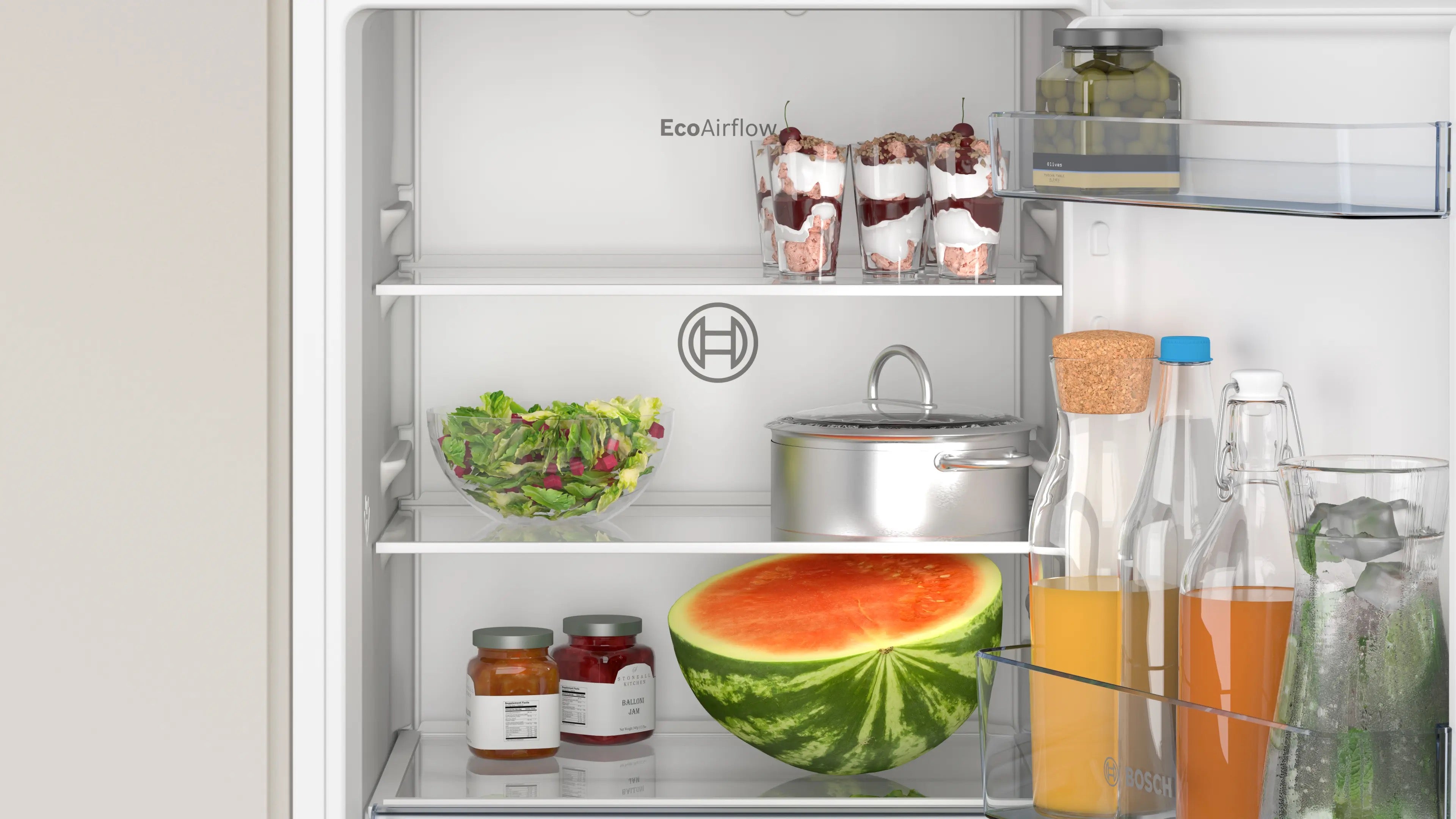 Bosch Series 2 Built-in fridge 87.4 x 54.1 cm sliding hinge - KIR21NSE0