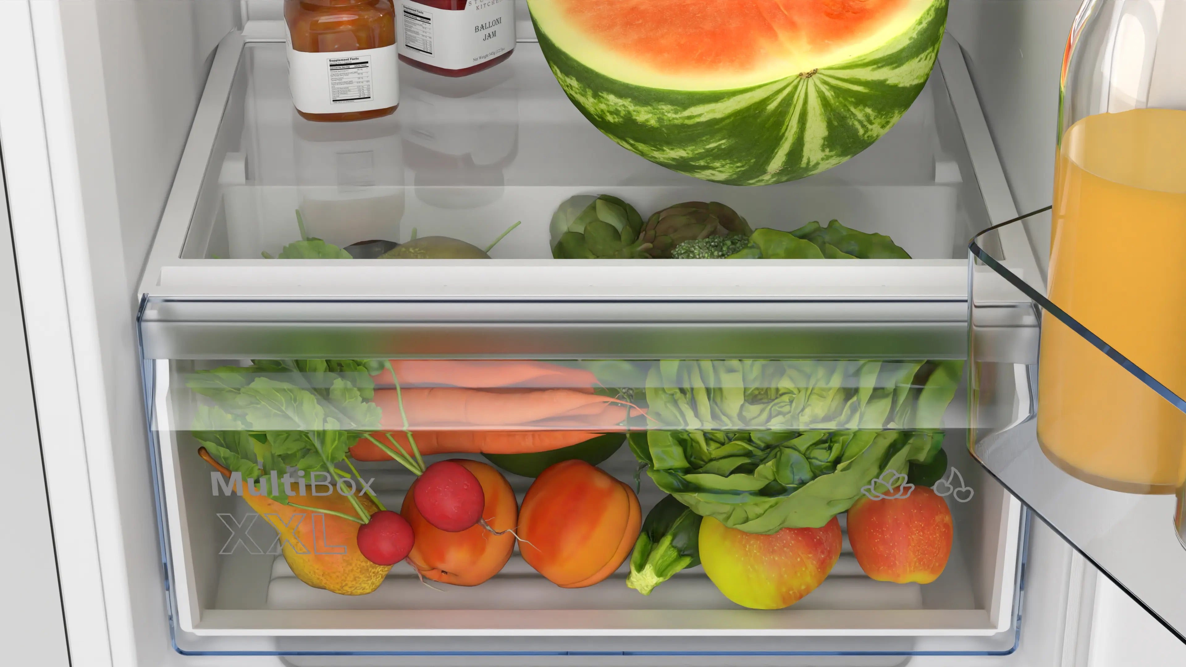Bosch Series 2 Built-in fridge 87.4 x 54.1 cm sliding hinge - KIR21NSE0