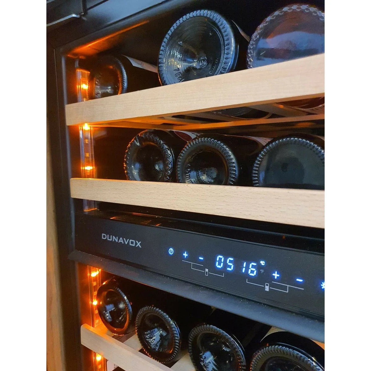 Dunavox NOBLE Dual Zone 33 Bottle - Fully Integrated Wine Cooler - DVN-32.85DOP.TO