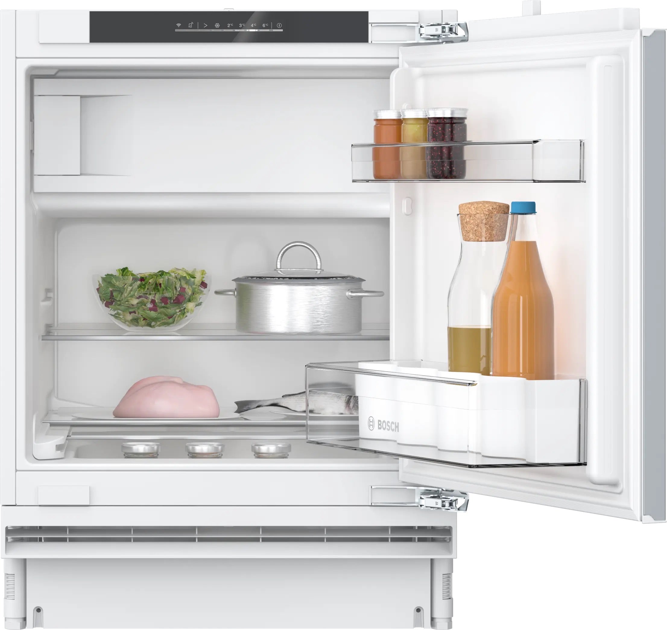 Bosch Series 4 Built-under fridge with freezer section 82 x 59.8 cm flat hinge - KUL22VFD0G