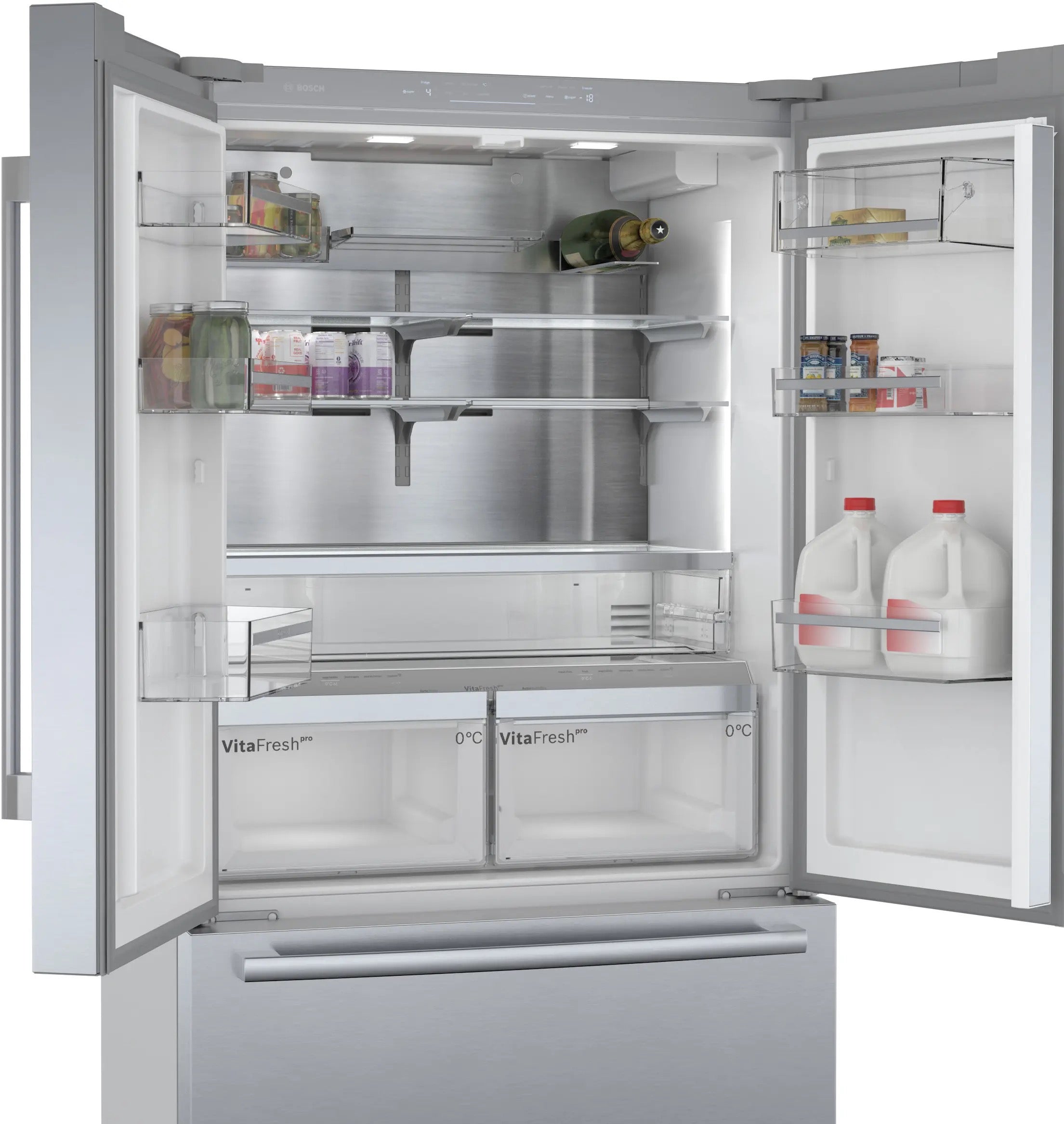 Bosch Series 8 Multi Door American Fridge Freezer 183 x 90.5 cm Stainless steel - KFF96PIEP