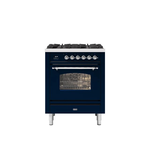 ILVE Milano 70cm Single 4 Burner Oven Dual Fuel - P07-NE3