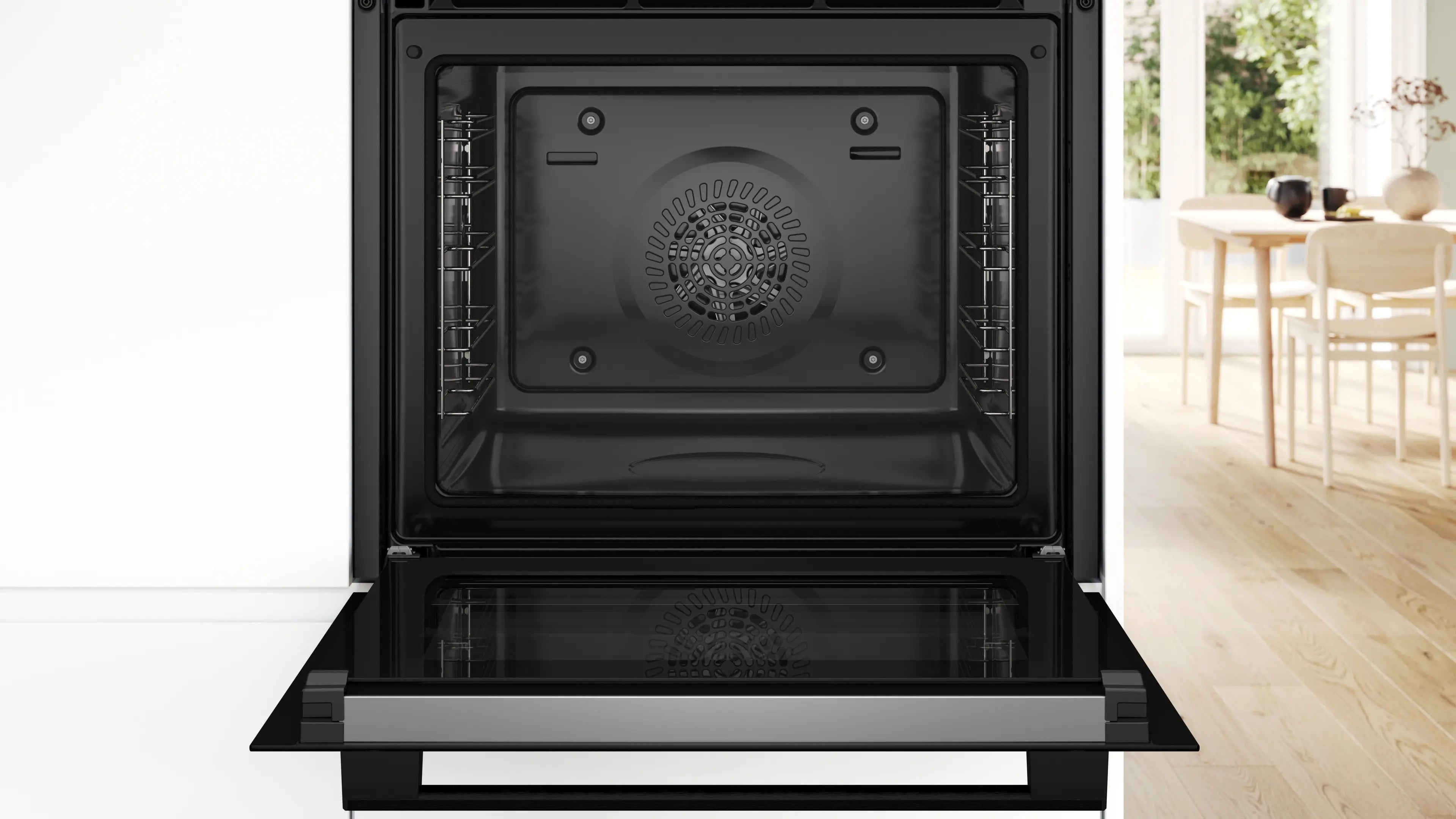 Bosch Series 4 Built-in oven with added steam function 60 x 60 cm Black - HQA574BB3B