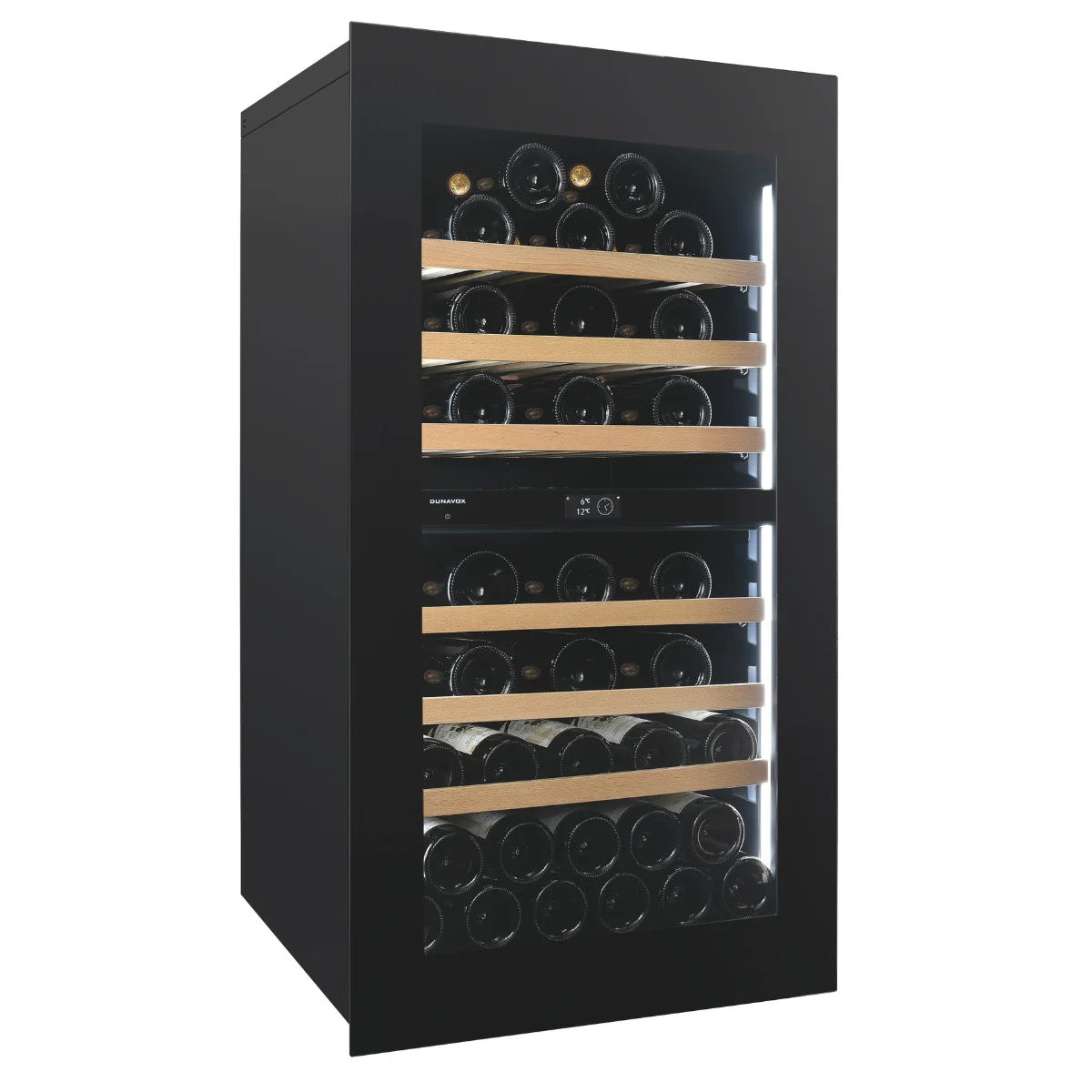 Dunavox NOBLE - Dual Zone 56 Bottle - Integrated Wine Cooler - DVN-56.146DB.TO